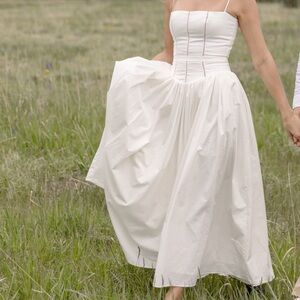 House of CB White Midi Dress